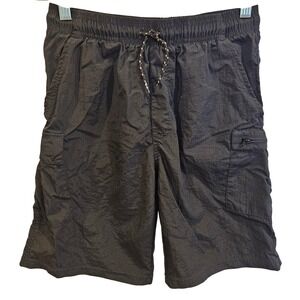Under Armour Youth Boys Shorts Cargo Pockets Elastic Waist Drawstring Black YLG